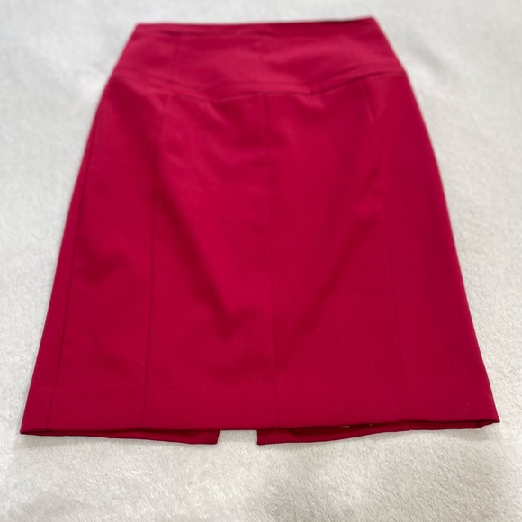 Express Red Pencil Skirt - Picture 2 of 3